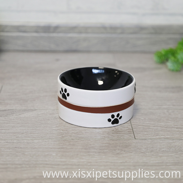 Wholesale Customizable Luxury Pet Ceramic Bowl for Cats